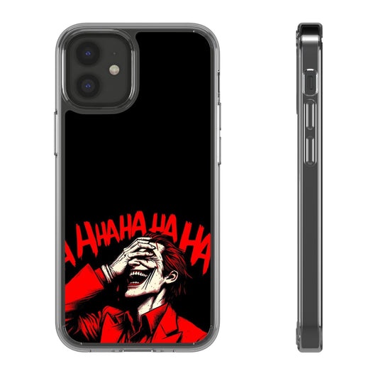 Funny Joker Clear Phone Case - HaHaHa Design for Comedy Lovers