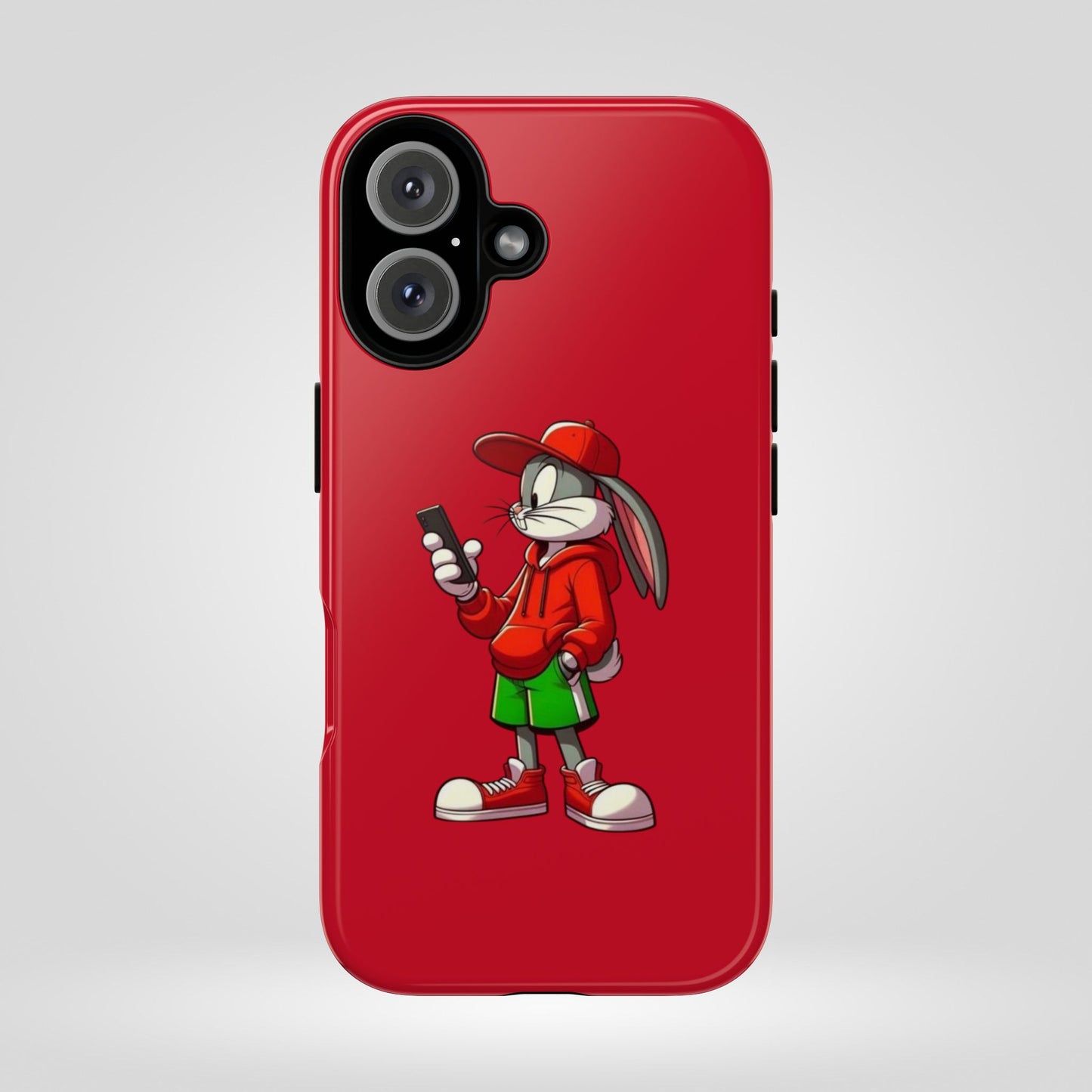 Bugs Bunny Cartoon Character Phone Case - Tough Cases Featuring Stylish Rabbit Design.