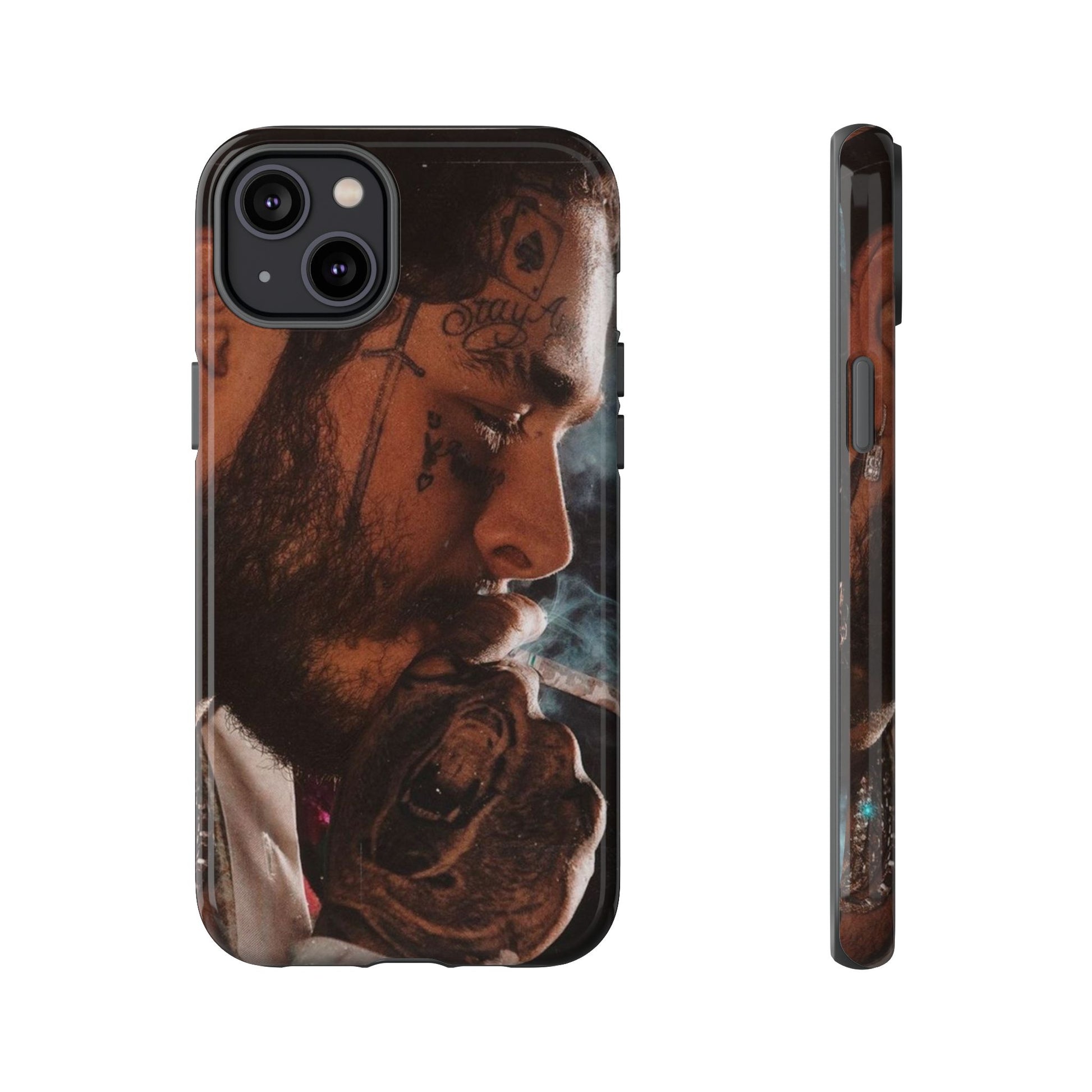 Post Malone Tough Cases for Fans - Artistic Phone Case with Smoky Vibe - Roe Creation