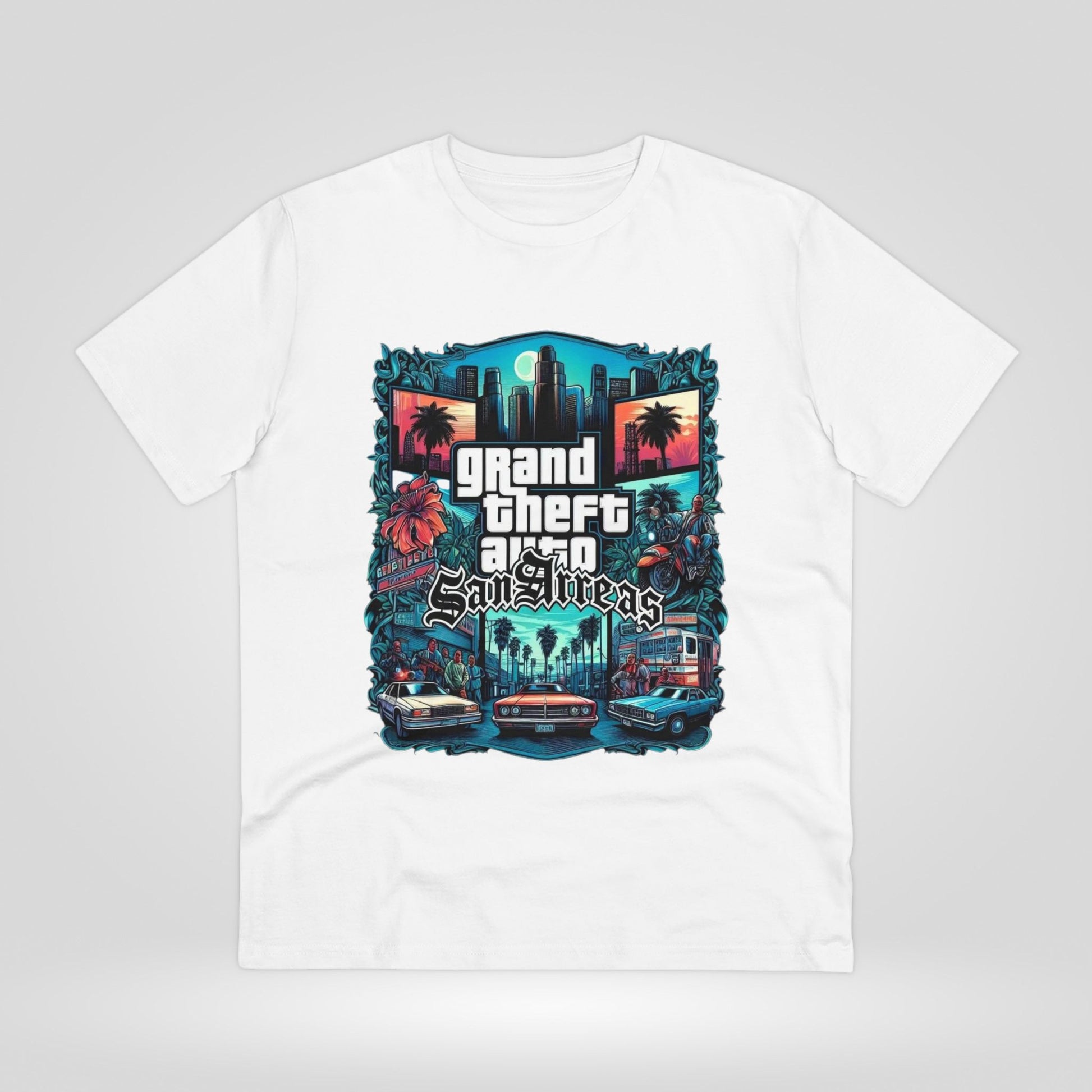 Retro GTA-Inspired Unisex T-Shirt, Gamer Gift, Casual Wear, Streetwear, Urban Style, Cool Graphic Tee - Roe Creation
