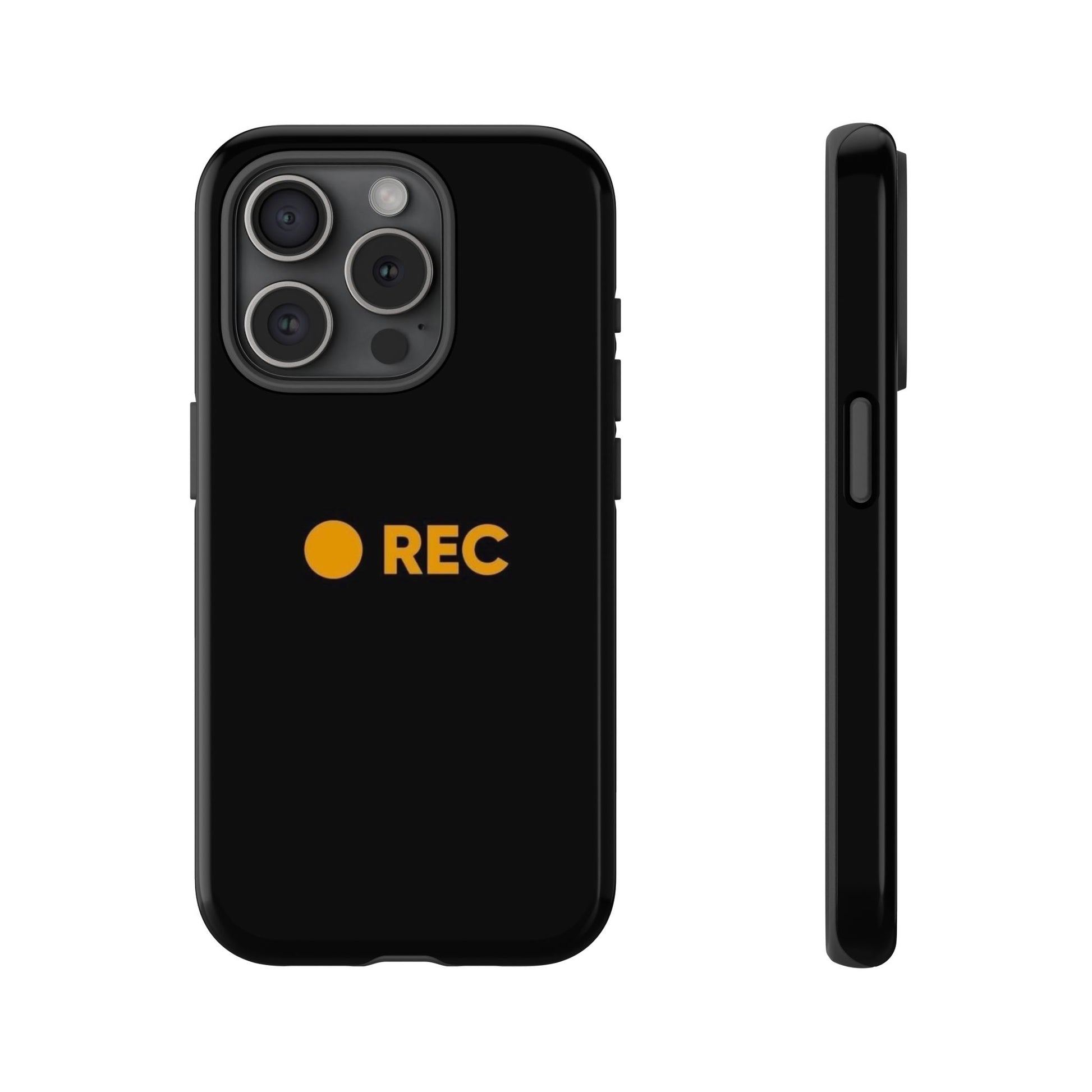 P*rn Hub Symbol Tough Cases - 'REC' Phone Case - Durable Black Design for Filmmakers and Creatives - Roe Creation