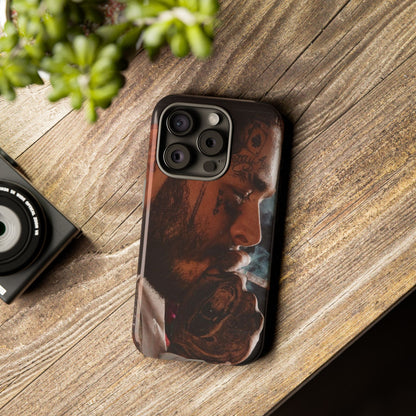 Post Malone Tough Cases for Fans - Artistic Phone Case with Smoky Vibe
