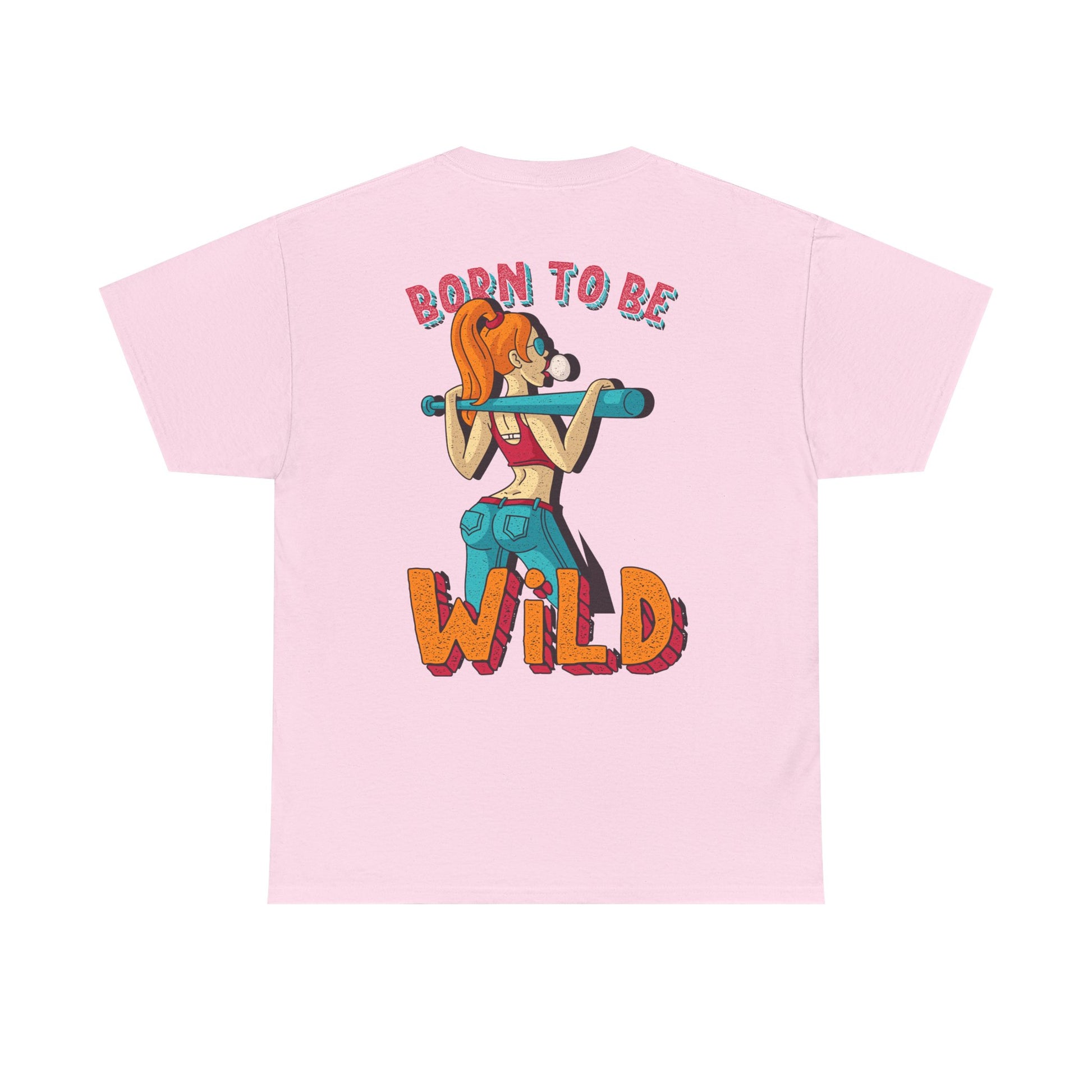 Born to Be Wild Unisex Heavy Cotton Tee, Fun Graphic Shirt, Adventure Tee, Gift for Nature Lovers, Casual Wear, Festival Top, Summer Fashion - Roe Creation