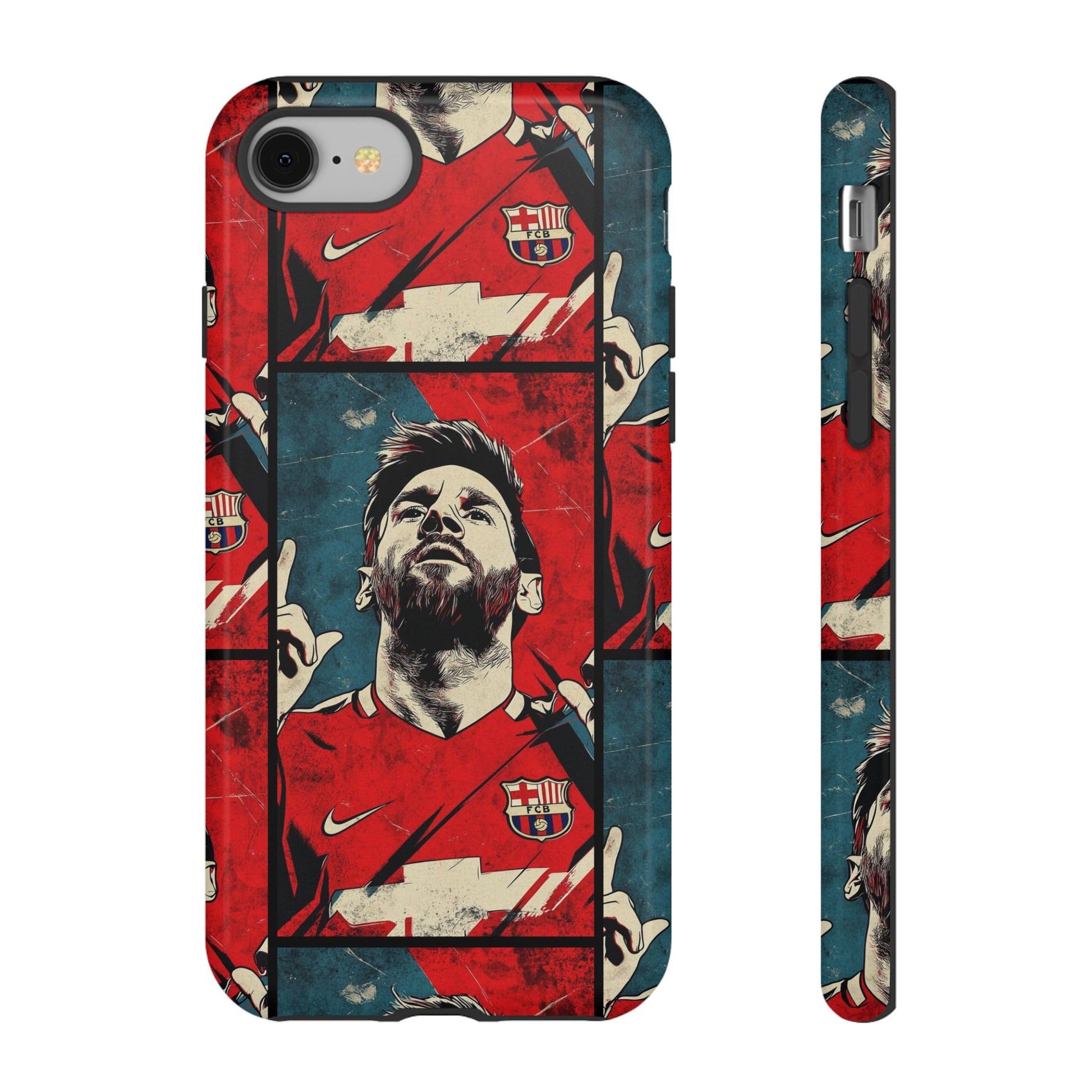 Lionel Messi Tough Phone Case - Messi Illustration for Fans - Roe Creation