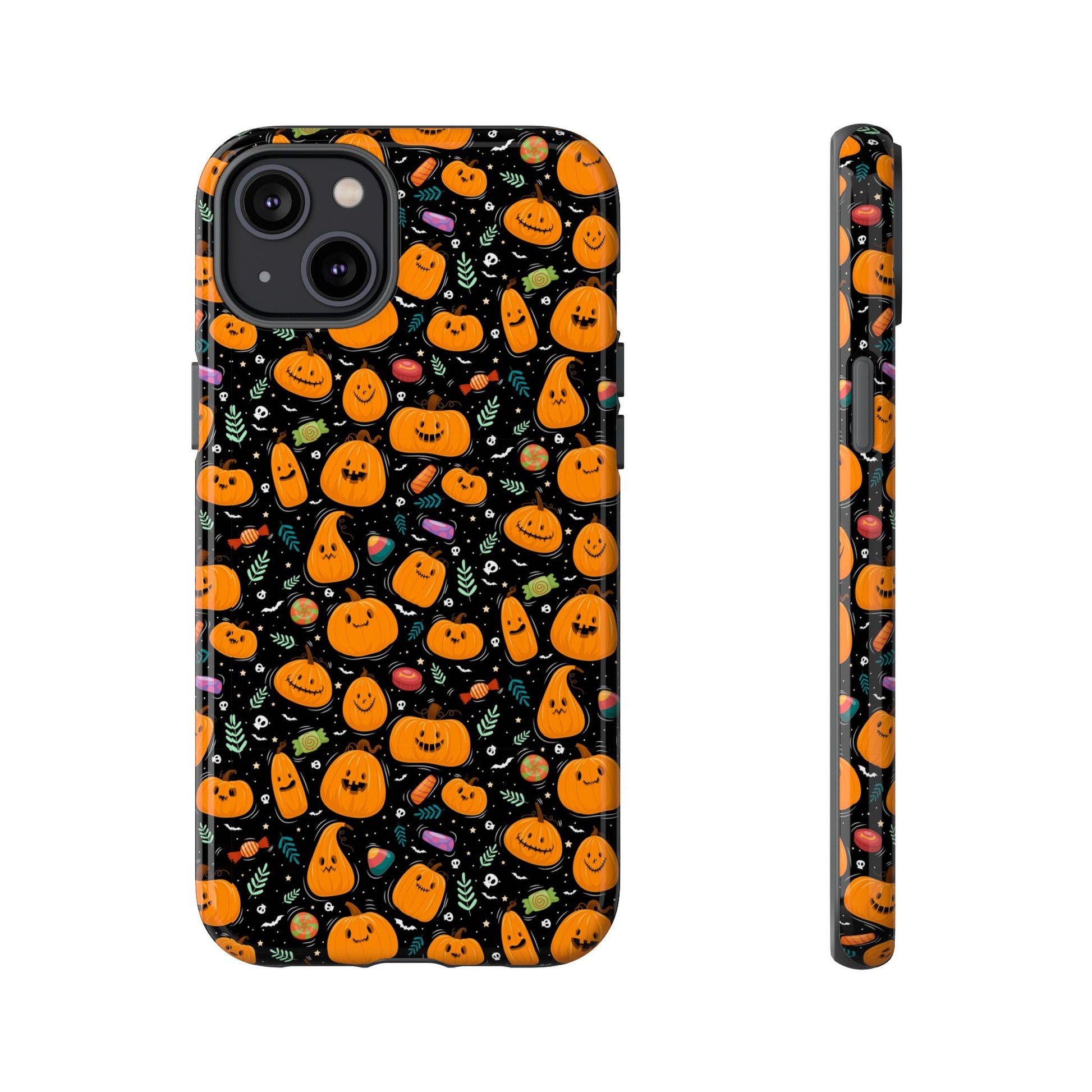 Halloween Phone Case for Gift, Pumpkin Pattern, iPhone & Samsung