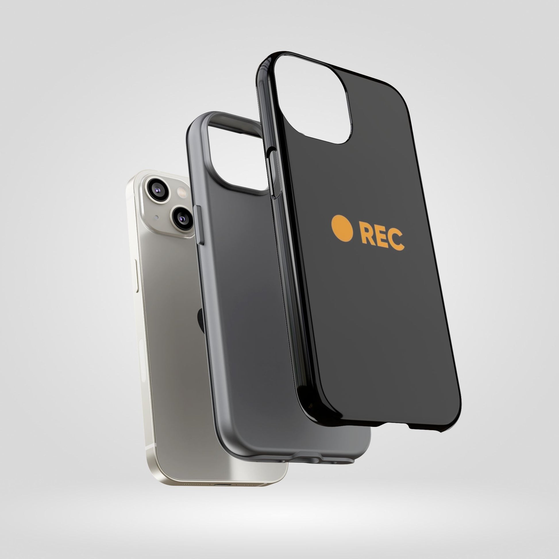 P*rn Hub Symbol Tough Cases - 'REC' Phone Case - Durable Black Design for Filmmakers and Creatives - Roe Creation