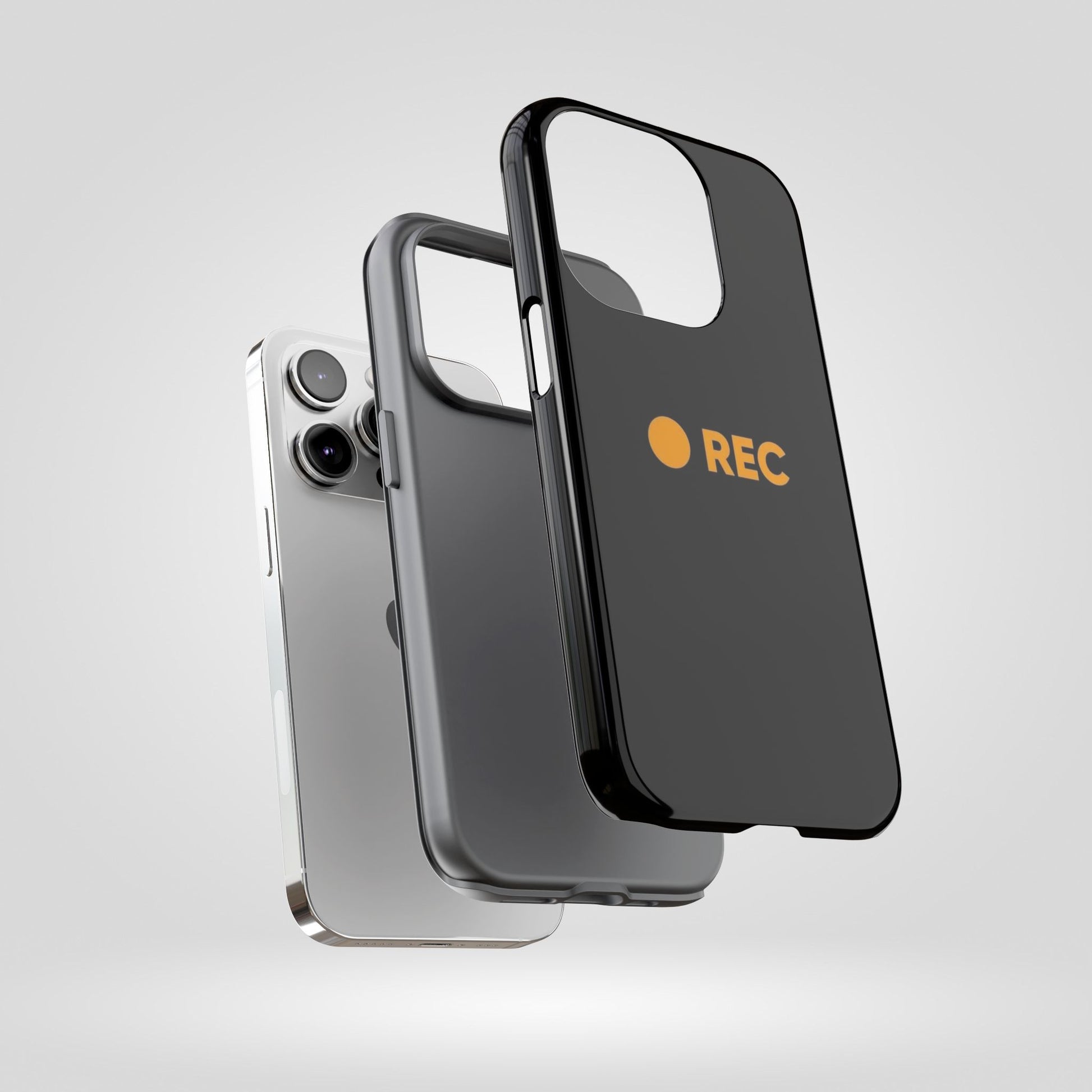 P*rn Hub Symbol Tough Cases - 'REC' Phone Case - Durable Black Design for Filmmakers and Creatives - Roe Creation