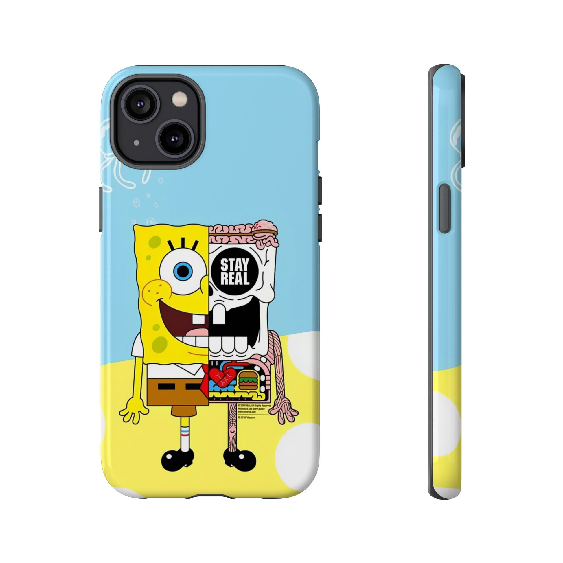 Stay Real Spongebob Tough iPhone Case for Lovers - Roe Creation