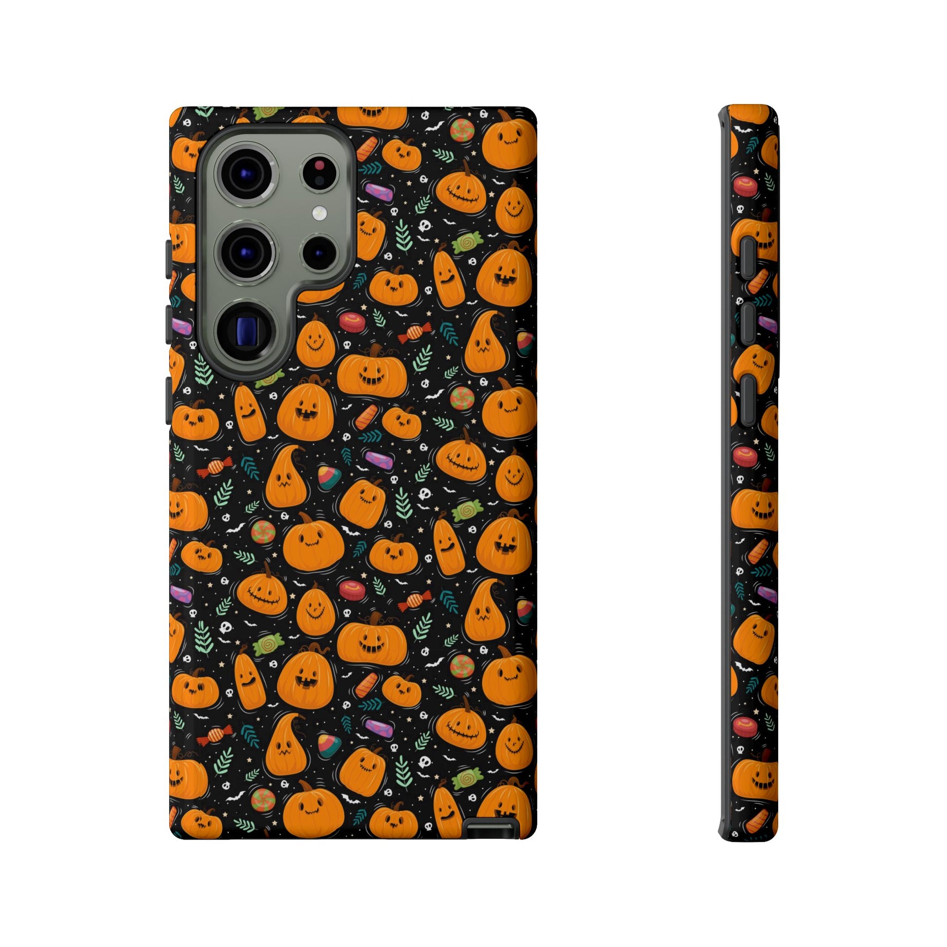 Halloween Phone Case for Gift, Pumpkin Pattern, iPhone & Samsung