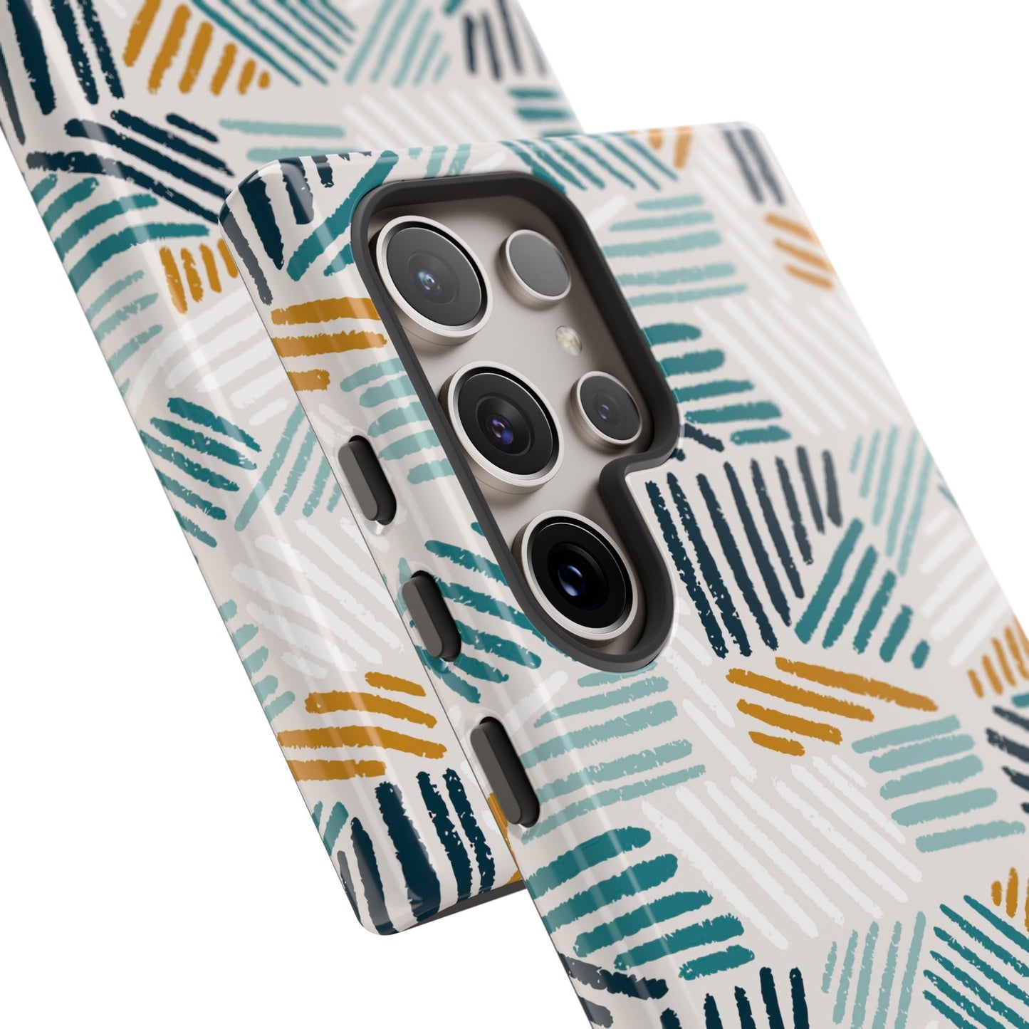 Stylish Tough Phone Case with Geometric Design