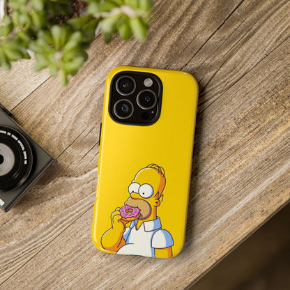 Homer Simpson Phone Case - iPhone, Samsung, Unique Protection for Fans, Cartoon Phone Cover, Gift for Simpsons Lovers, Durable Tough Case