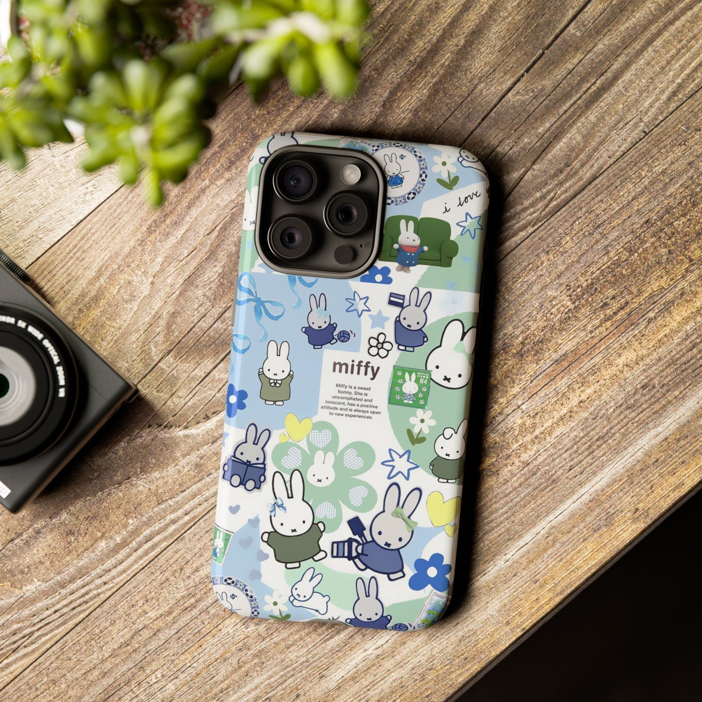 Cute Miffy Tough Phone Case - iPhone, Samsung Stylish Design for Bunny Lovers