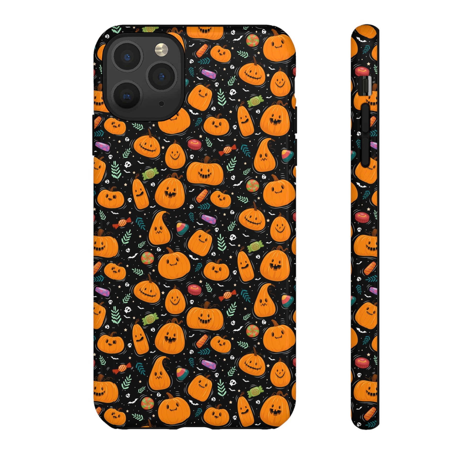 Halloween Phone Case for Gift, Pumpkin Pattern, iPhone & Samsung