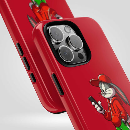 Bugs Bunny Cartoon Character Phone Case - Tough Cases Featuring Stylish Rabbit Design.