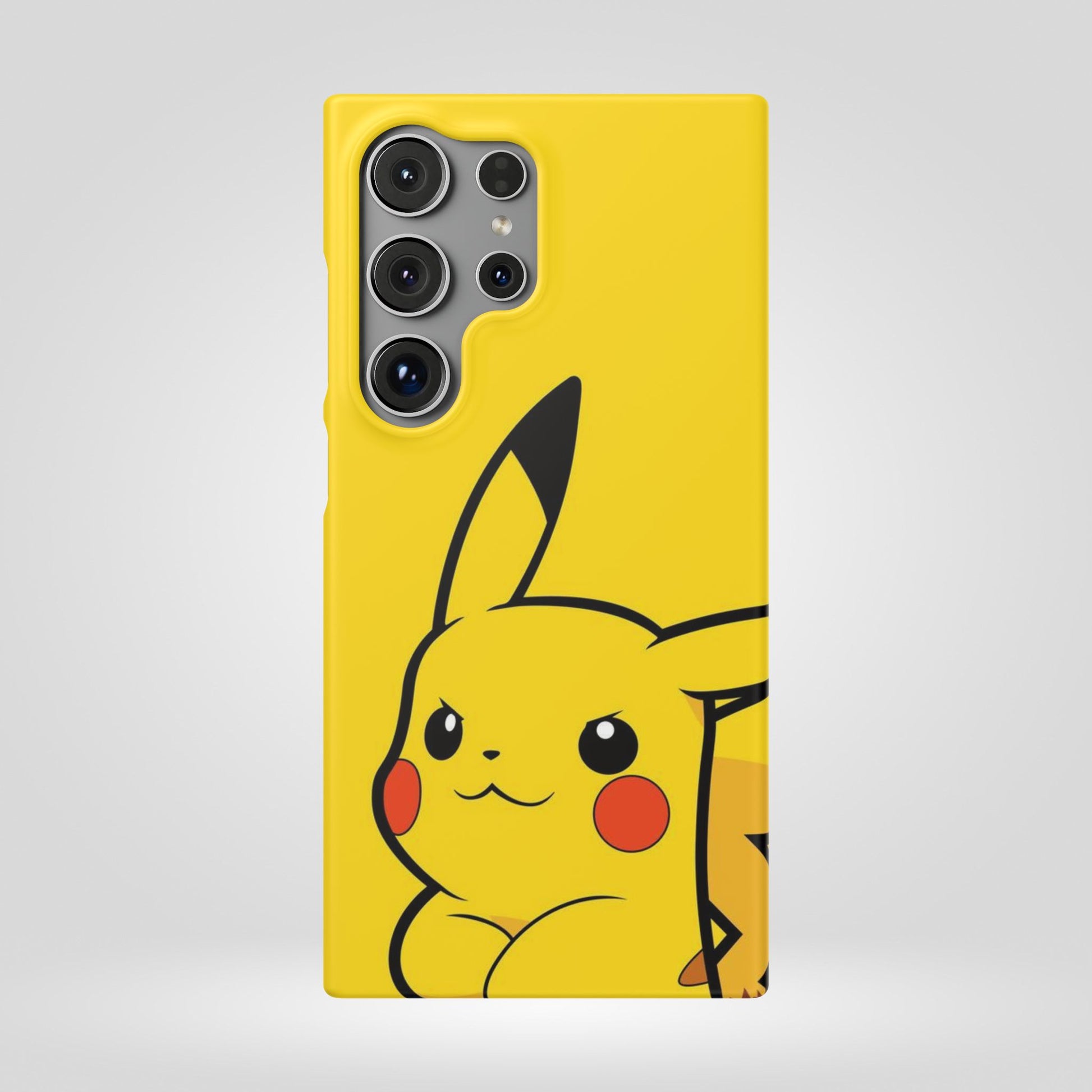 Pikachu Phone Case, Pokemon Phone Case, Snap Cases, Cartoon, Yellow, iPhone, Samsung - Roe Creation