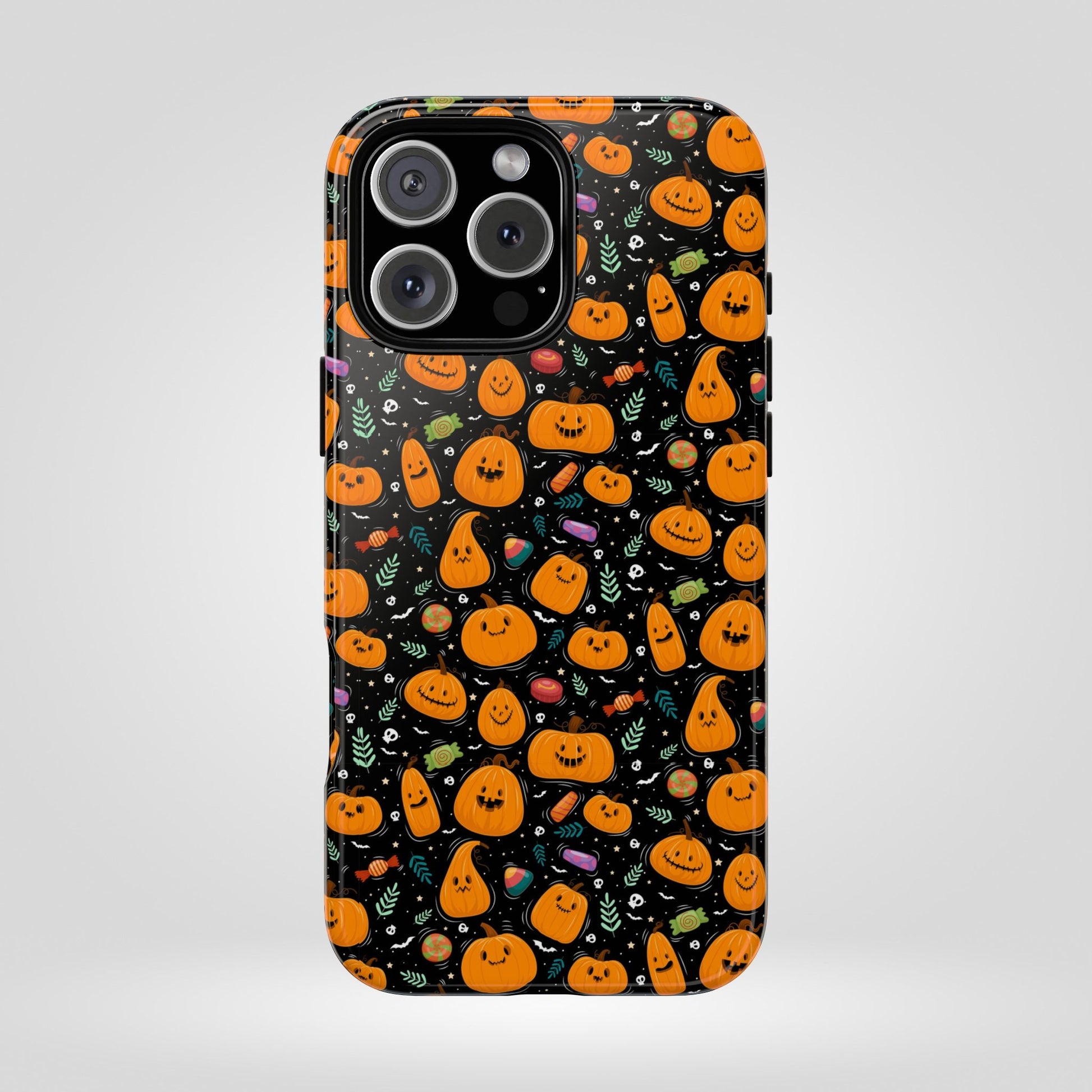 Halloween Phone Case for Gift, Pumpkin Pattern, iPhone & Samsung