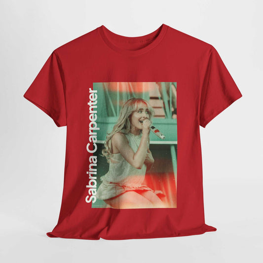 Sabrina Carpenter Unisex Heavy Cotton Tee - Music Lover's Essential