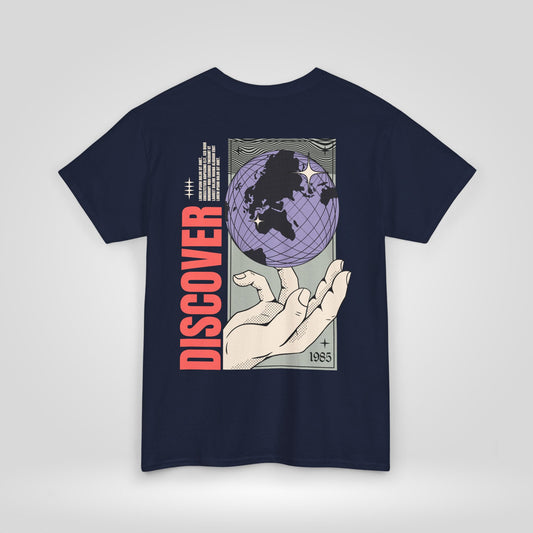 Discover Unisex Heavy Cotton Tee - Inspirational Global Design