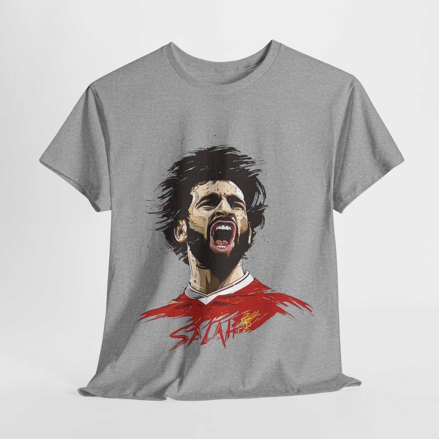 Mohammed Salah Unisex Heavy Cotton Tee - For Liverpool Fans - Roe Creation