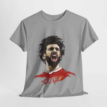 Mohammed Salah Unisex Heavy Cotton Tee - For Liverpool Fans - Roe Creation