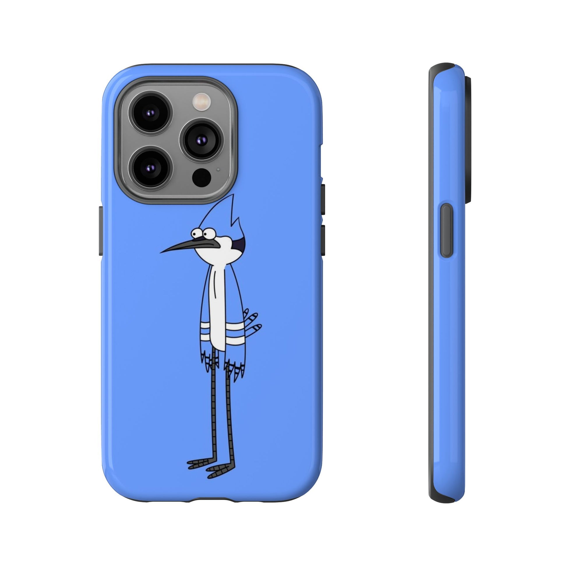 Regular Show Bold Blue Phone Case with Cartoon Design - Roe Creation