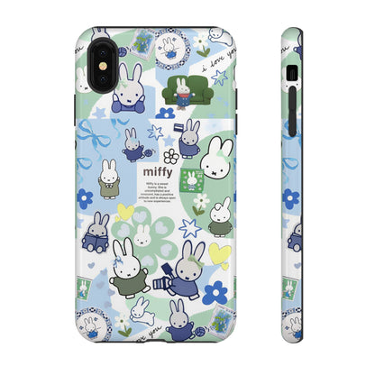 Cute Miffy Tough Phone Case - iPhone, Samsung Stylish Design for Bunny Lovers