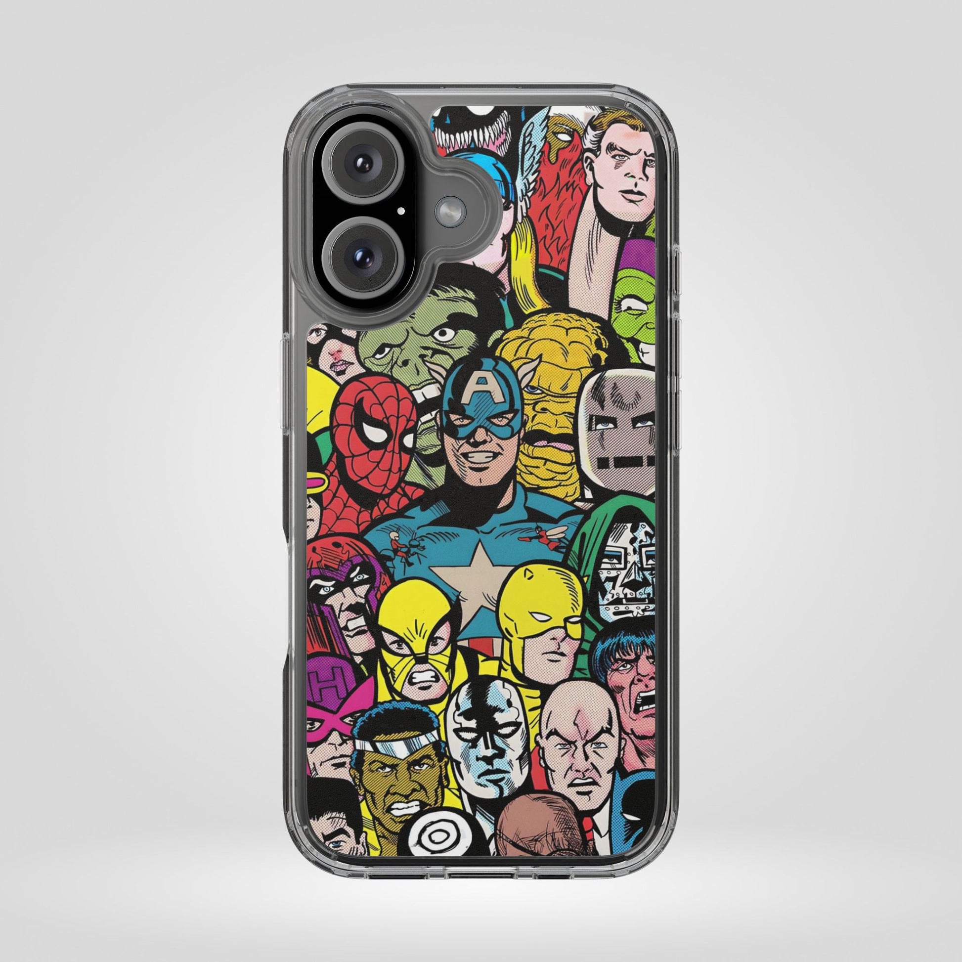 Marvel Superhero Clear iPhone Case - Comic Collection Design - Roe Creation