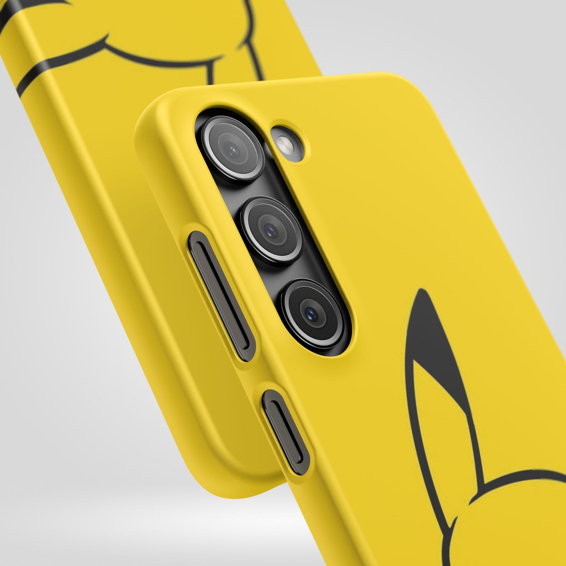 Pikachu Phone Case, Pokemon Phone Case, Snap Cases, Cartoon, Yellow, iPhone, Samsung - Roe Creation