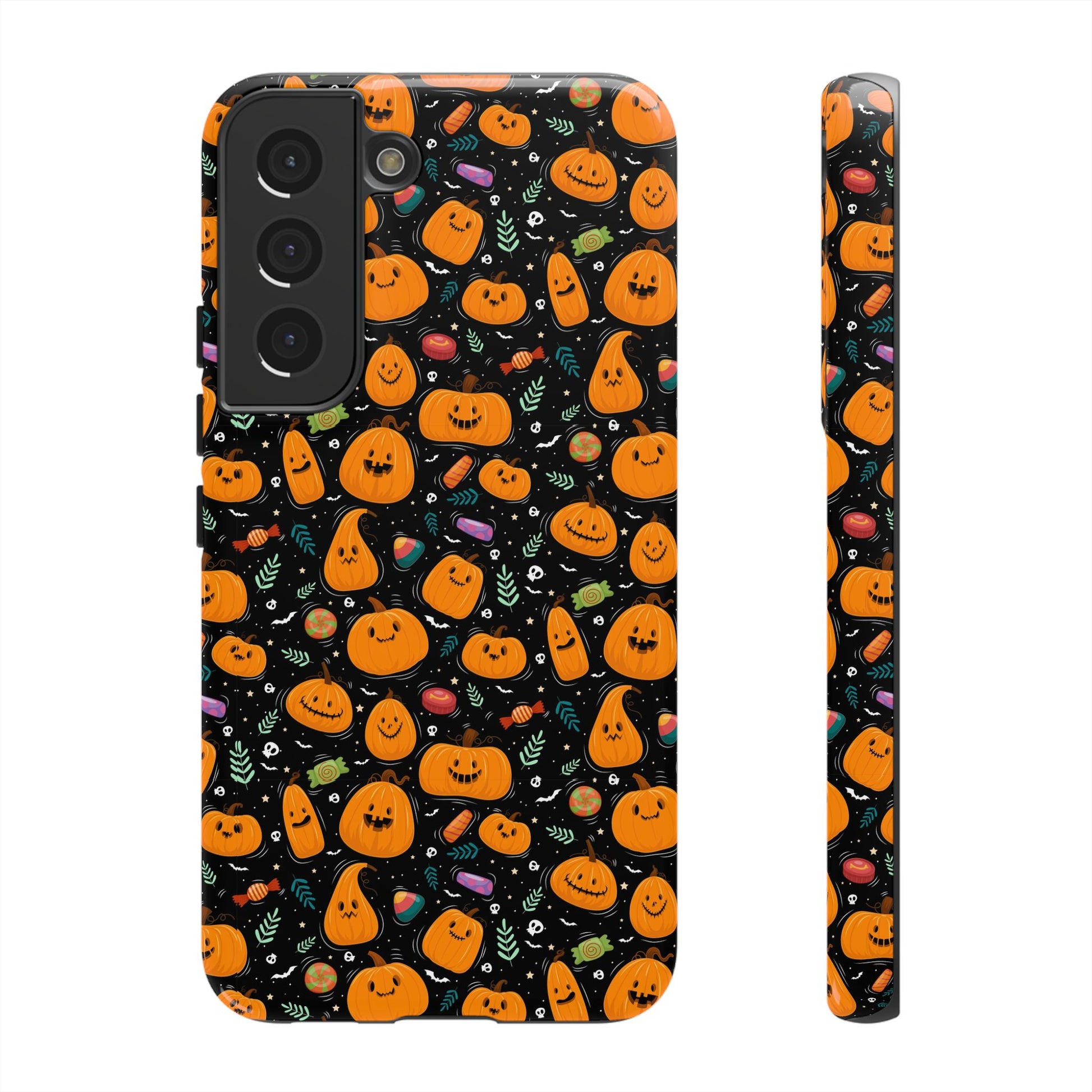 Halloween Phone Case for Gift, Pumpkin Pattern, iPhone & Samsung