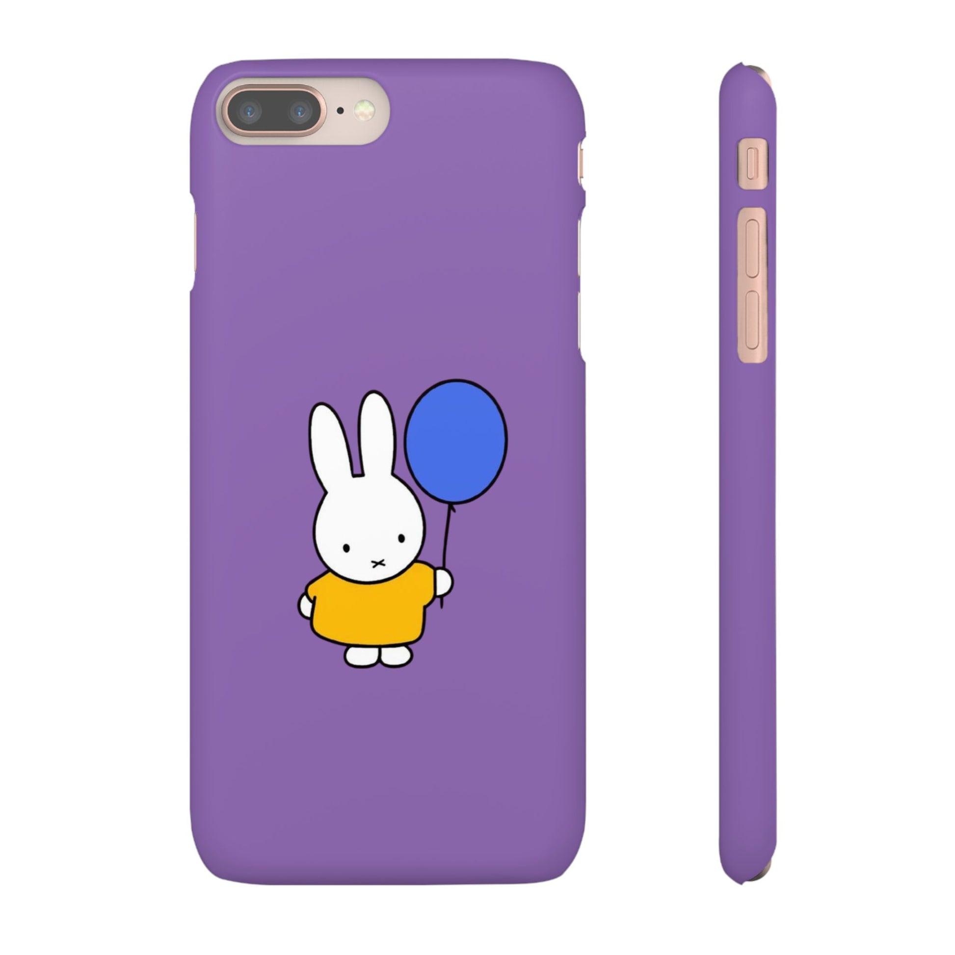 Miffy Phone Case, iPhone, Samsung Snap Case - Cartoon Fun Purple Phone Accessory for Kids and Adults - Roe Creation