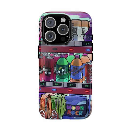 Colorful Snack Vending Machine iPhone Case - Tough Cases for Foodies & Fun Lovers