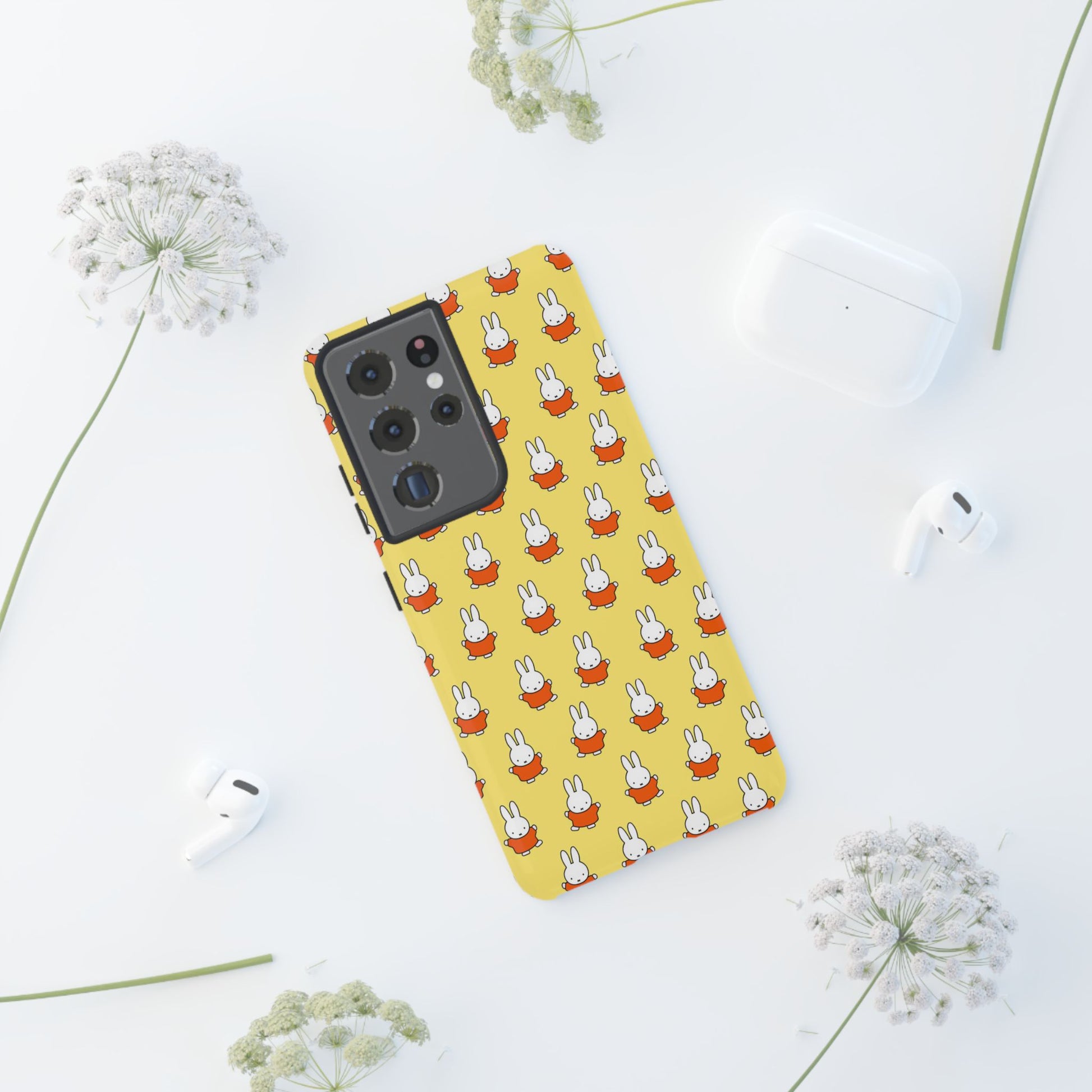 Cute Miffy Tough Phone Case - Miffy Series, Yellow, iPhone, Samsung - Roe Creation