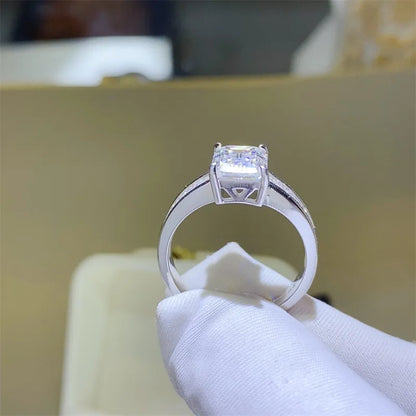 3 Carat Moissanite 925 Sterling Silver Ring - Roe Creation