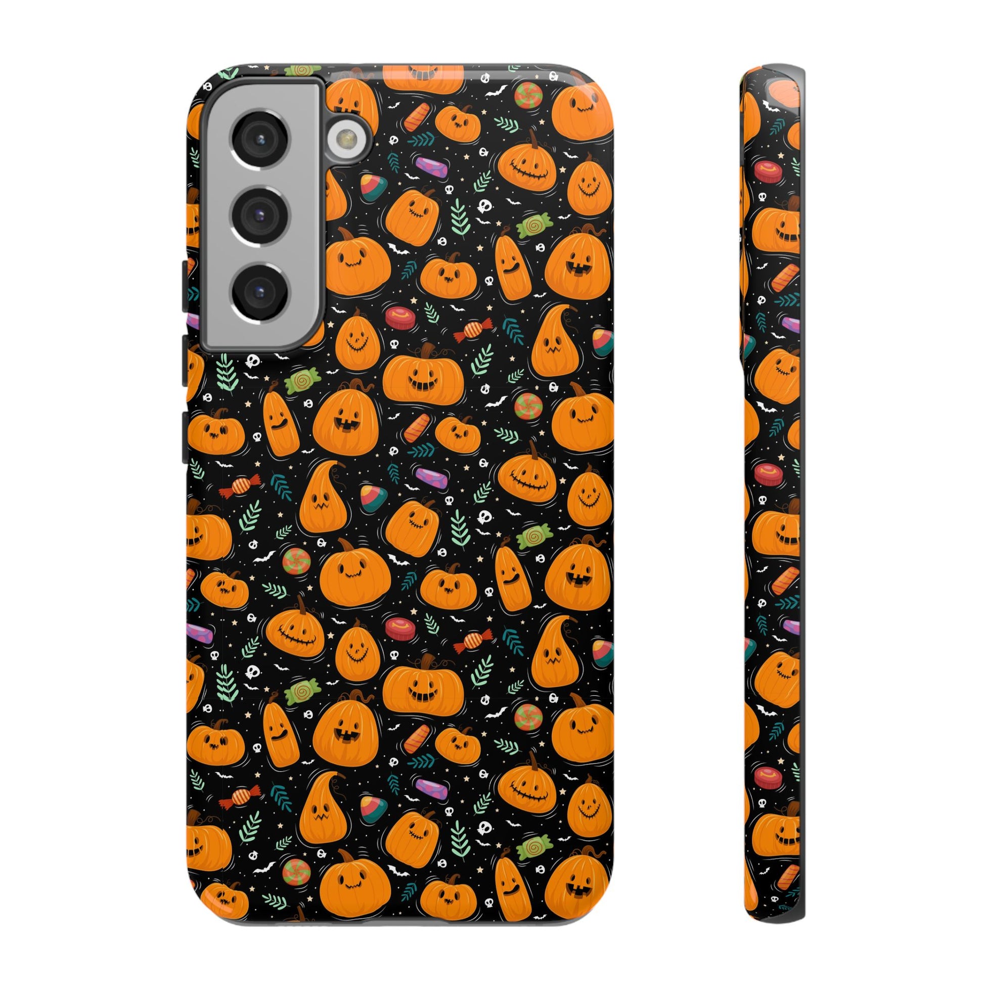 Halloween Phone Case for Gift, Pumpkin Pattern, iPhone & Samsung