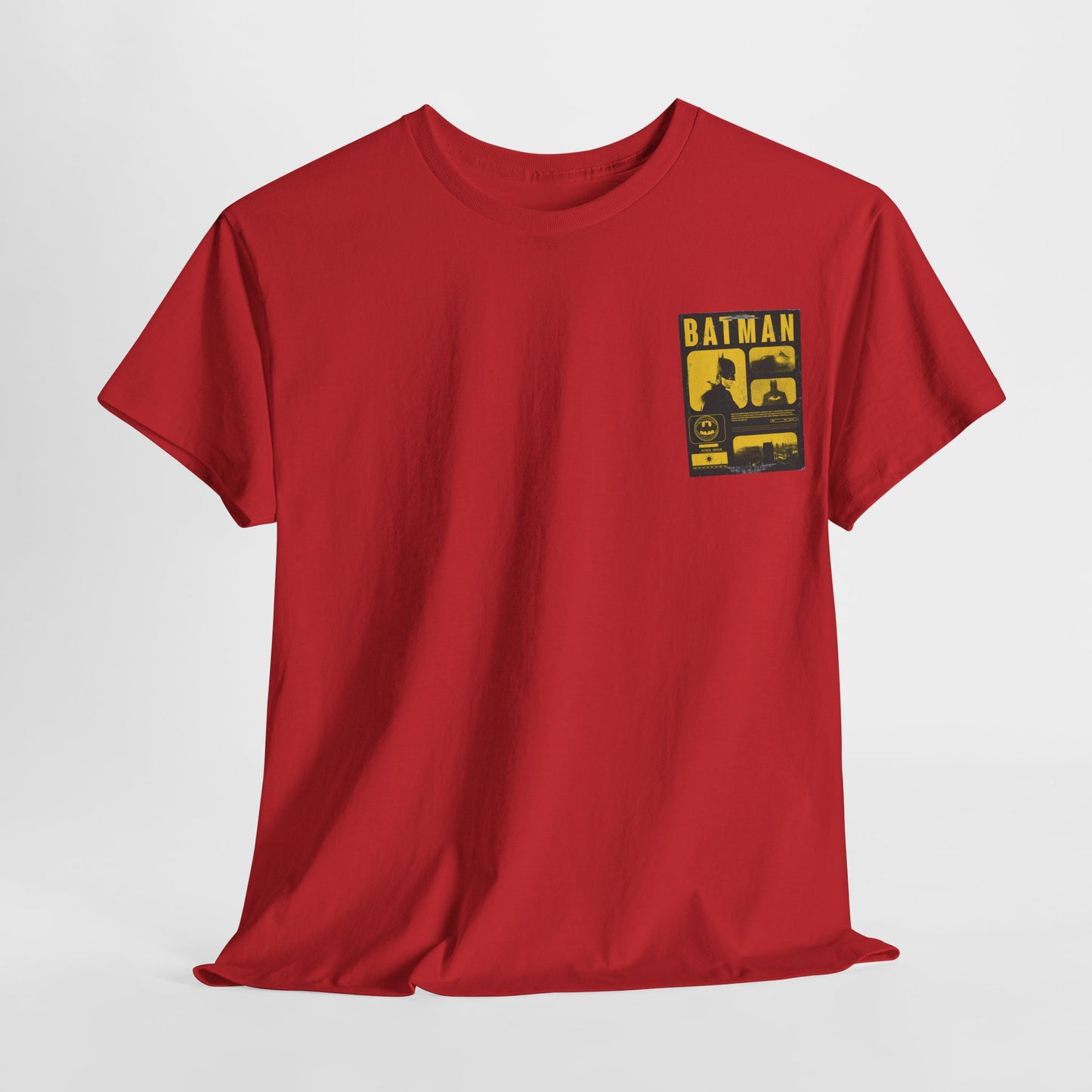 Minimal Vintage Batman Unisex Heavy Cotton Tee - Retro Comic Style