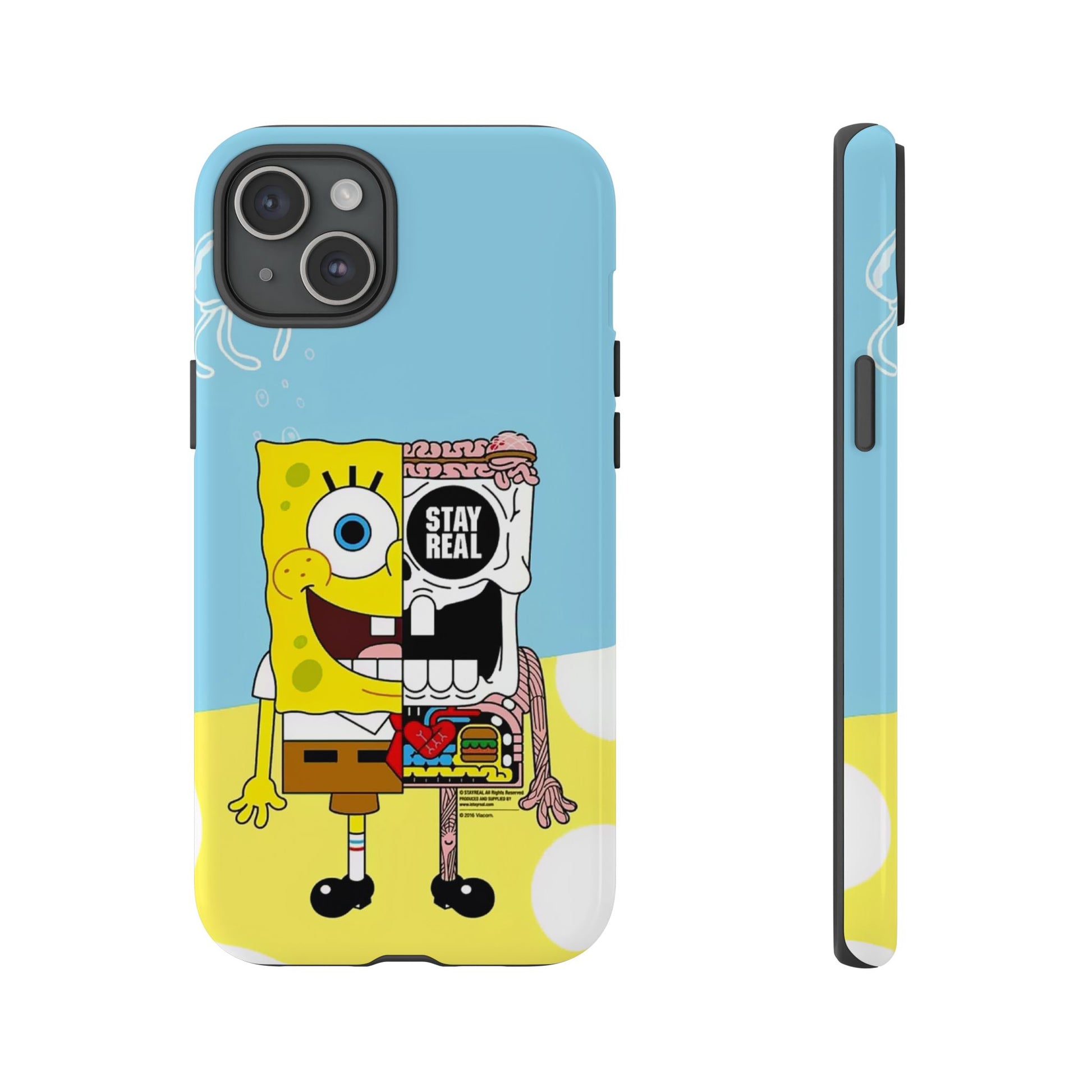 Stay Real Spongebob Tough iPhone Case for Lovers - Roe Creation