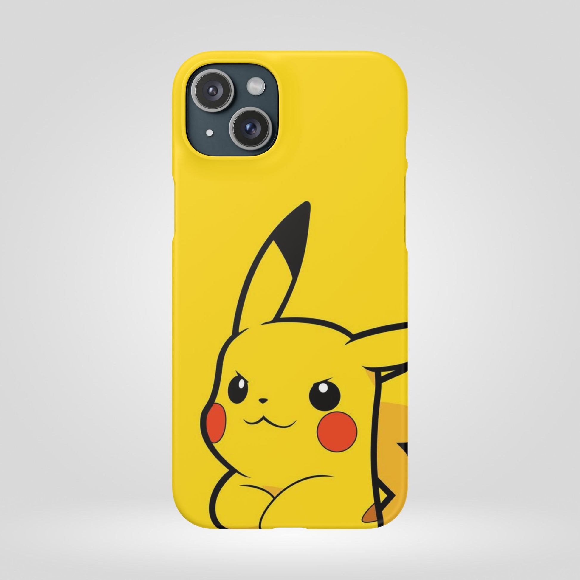 Pikachu Phone Case, Pokemon Phone Case, Snap Cases, Cartoon, Yellow, iPhone, Samsung - Roe Creation