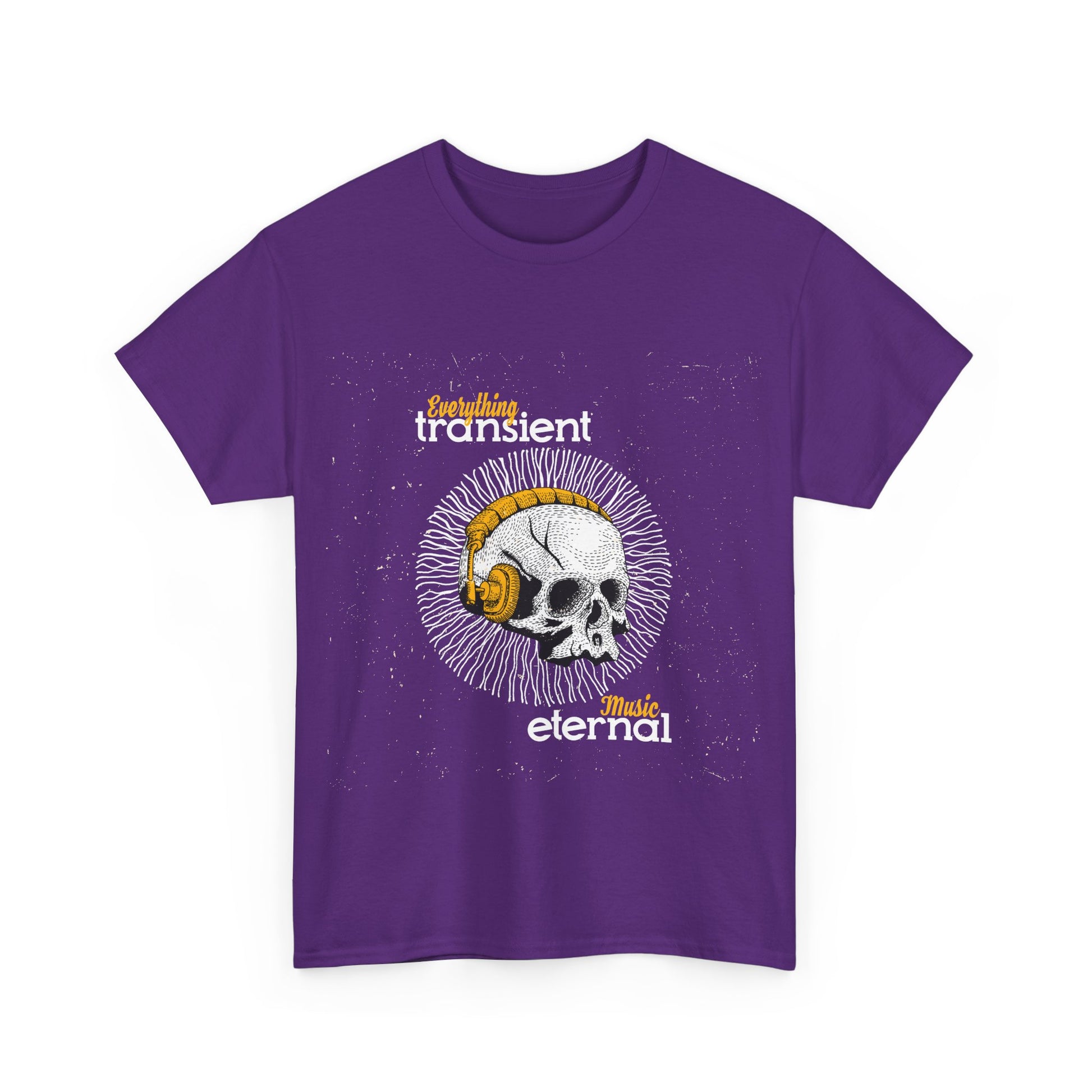 Eternal Music Unisex Heavy Cotton Tee - Transient Design for Music Lovers - Roe Creation