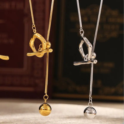 Stainless Steel Bead Necklace - Roe Creation