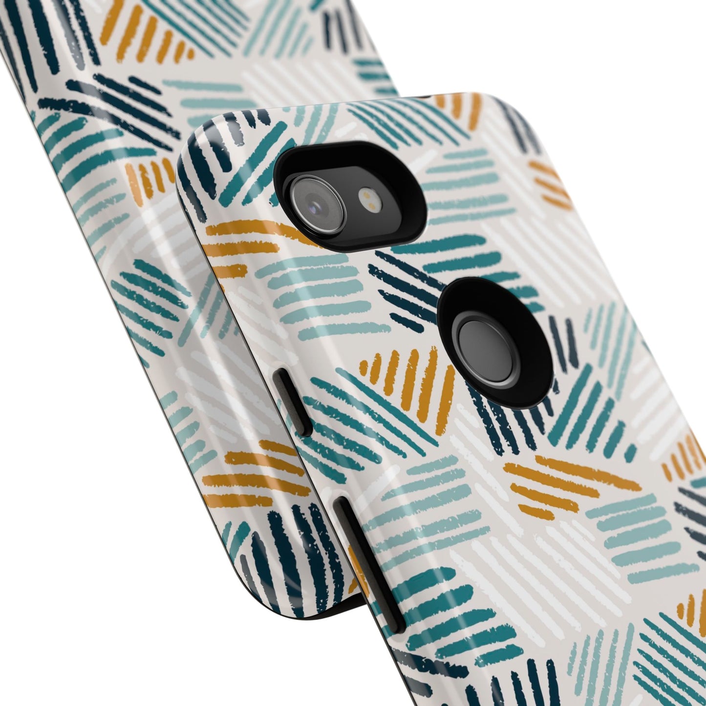 Stylish Tough Phone Case with Geometric Design