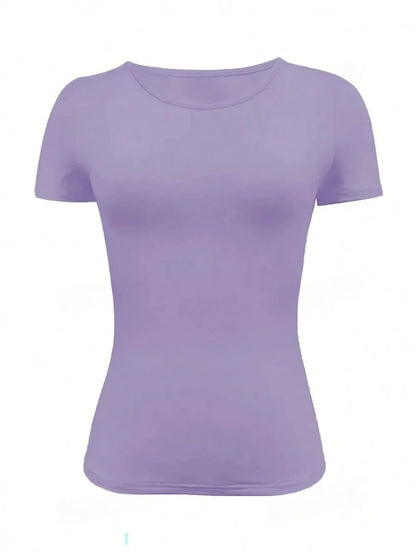 Round Neck Short Sleeve T-Shirt - Roe Creation