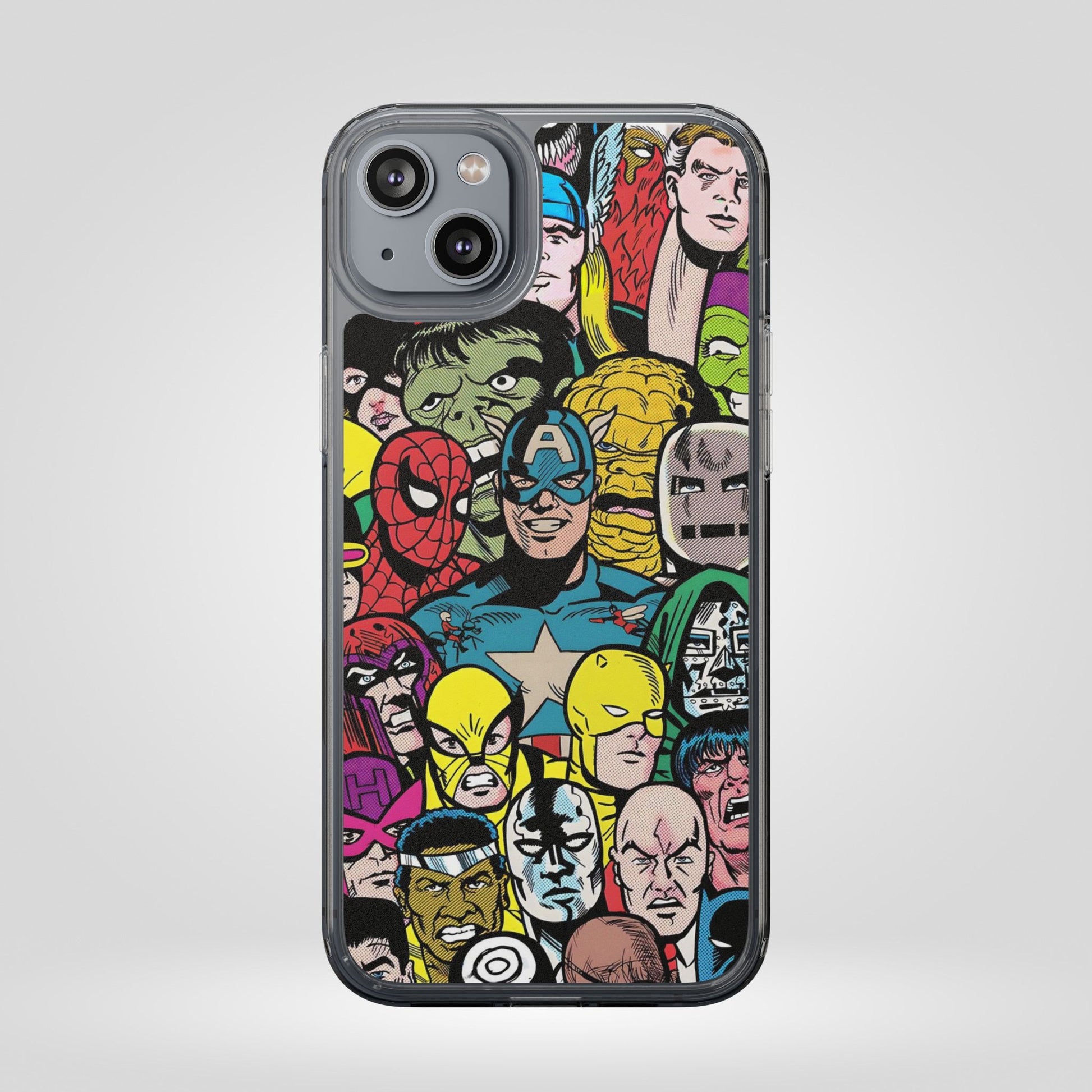 Marvel Superhero Clear iPhone Case - Comic Collection Design - Roe Creation