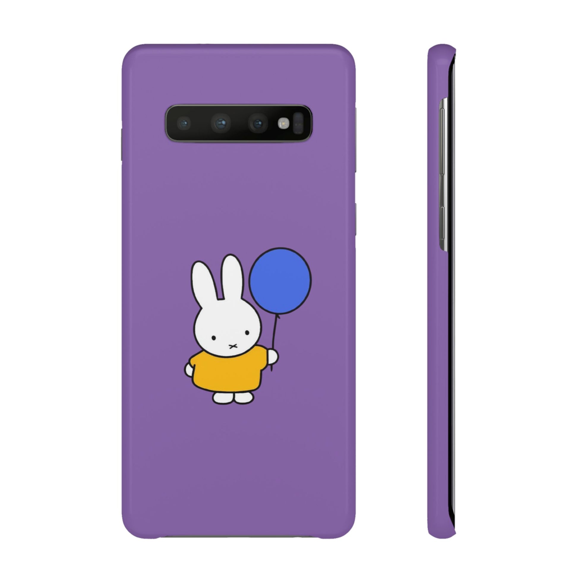 Miffy Phone Case, iPhone, Samsung Snap Case - Cartoon Fun Purple Phone Accessory for Kids and Adults - Roe Creation
