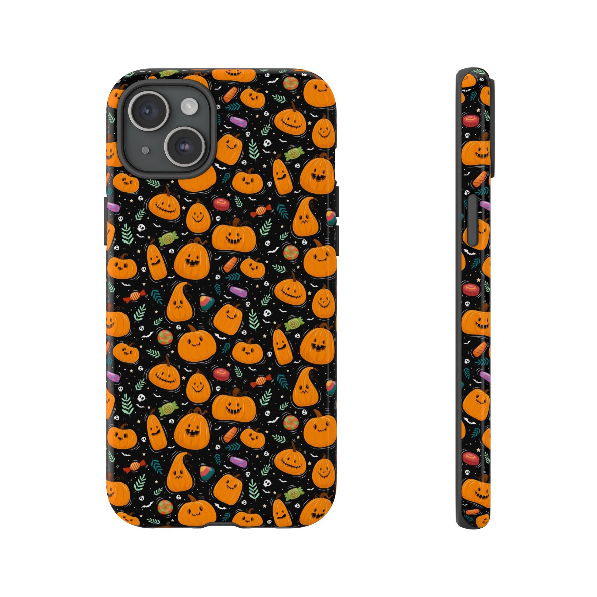 Halloween Phone Case for Gift, Pumpkin Pattern, iPhone & Samsung