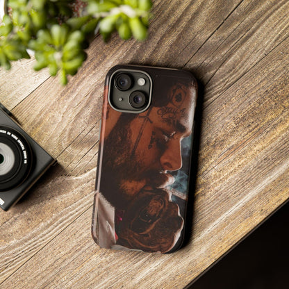 Post Malone Tough Cases for Fans - Artistic Phone Case with Smoky Vibe