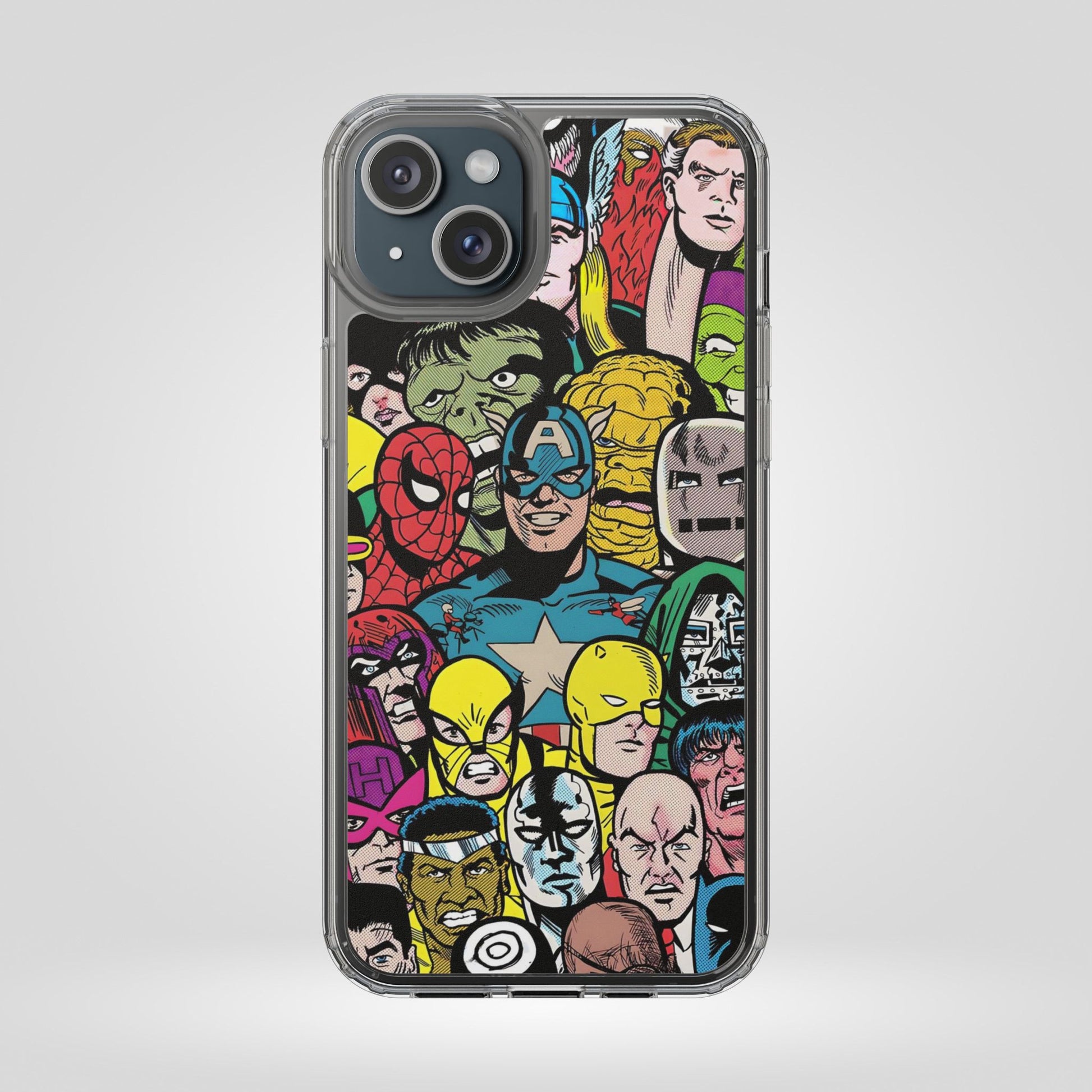 Marvel Superhero Clear iPhone Case - Comic Collection Design - Roe Creation