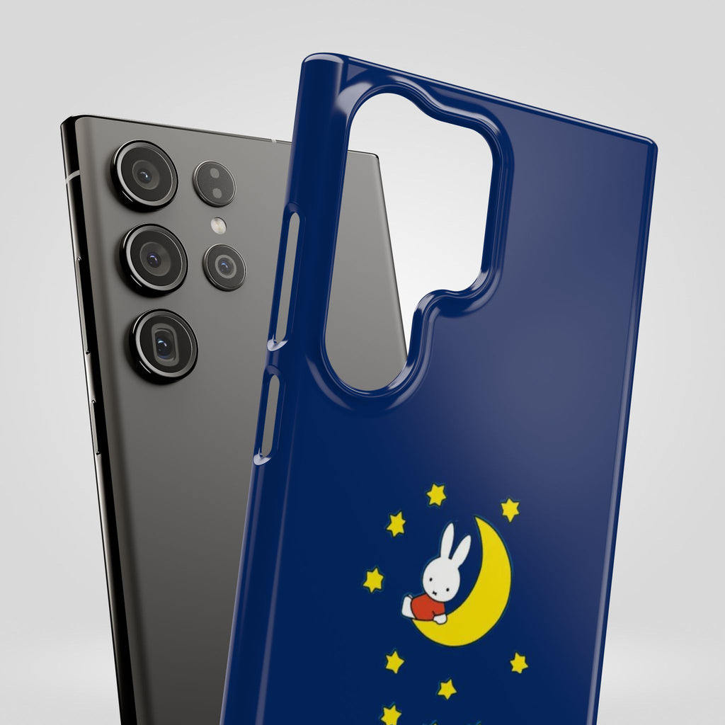 Miffy Phone Case, Moon Snap Case for Phone - Nighttime Design, iPhone, Samsung - Roe Creation