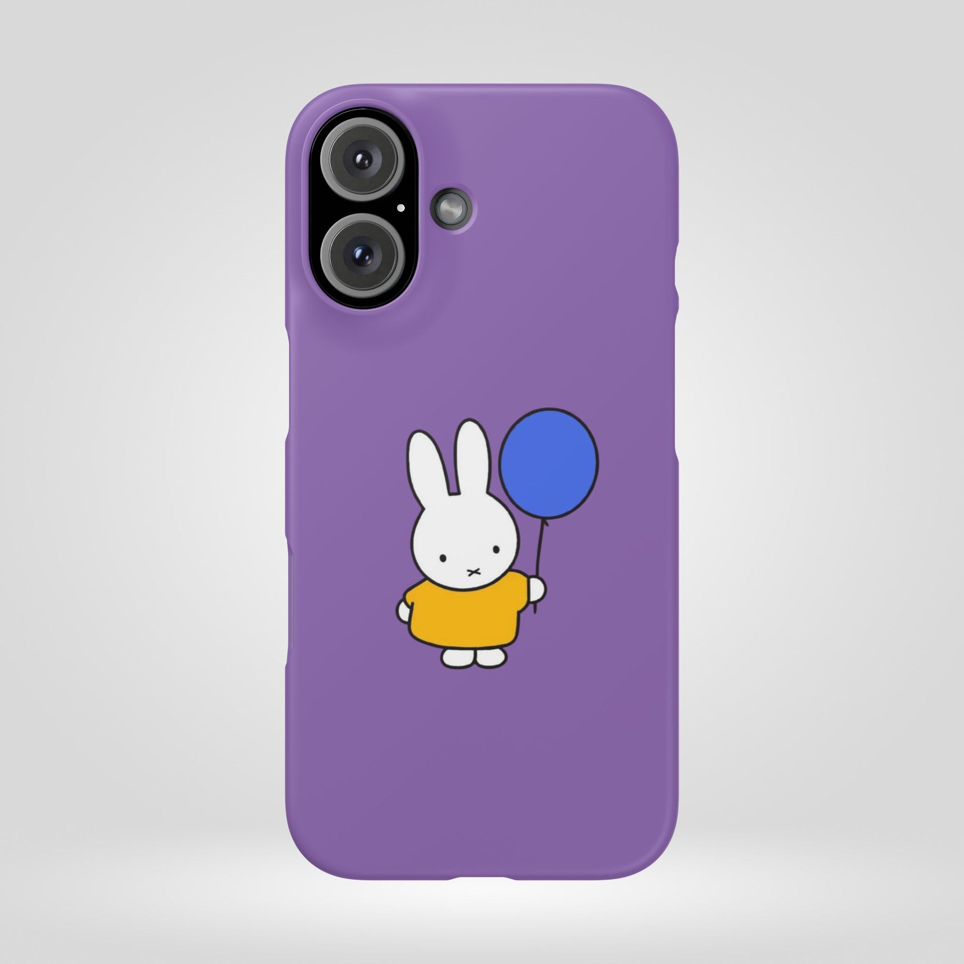 Miffy Phone Case, iPhone, Samsung Snap Case - Cartoon Fun Purple Phone Accessory for Kids and Adults - Roe Creation
