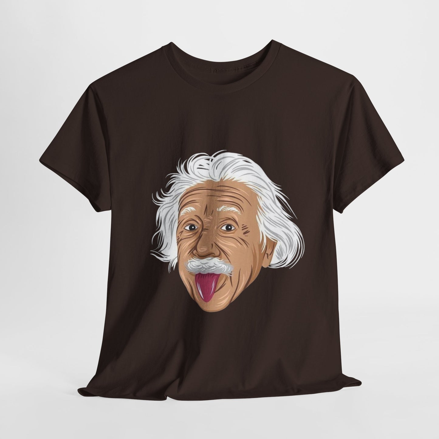 Funny Einstein Unisex Heavy Cotton Tee - Perfect for Science Lovers and Gift Giving