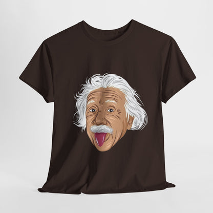 Funny Einstein Unisex Heavy Cotton Tee - Perfect for Science Lovers and Gift Giving